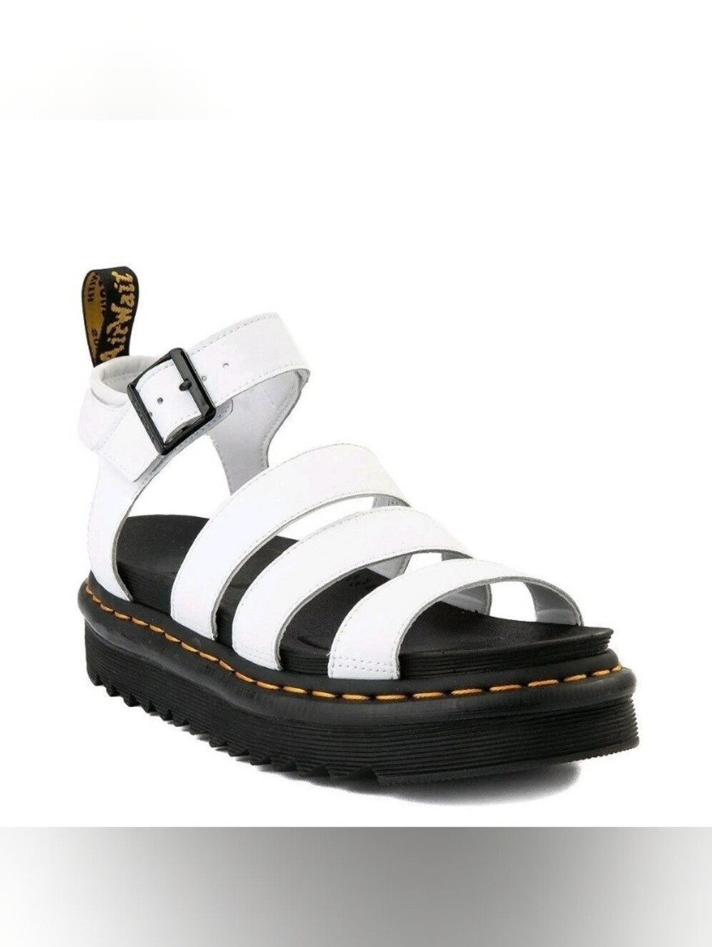 Dr Martin Blaire Sandal With White Straps Size 10 Womens Platform Sandals